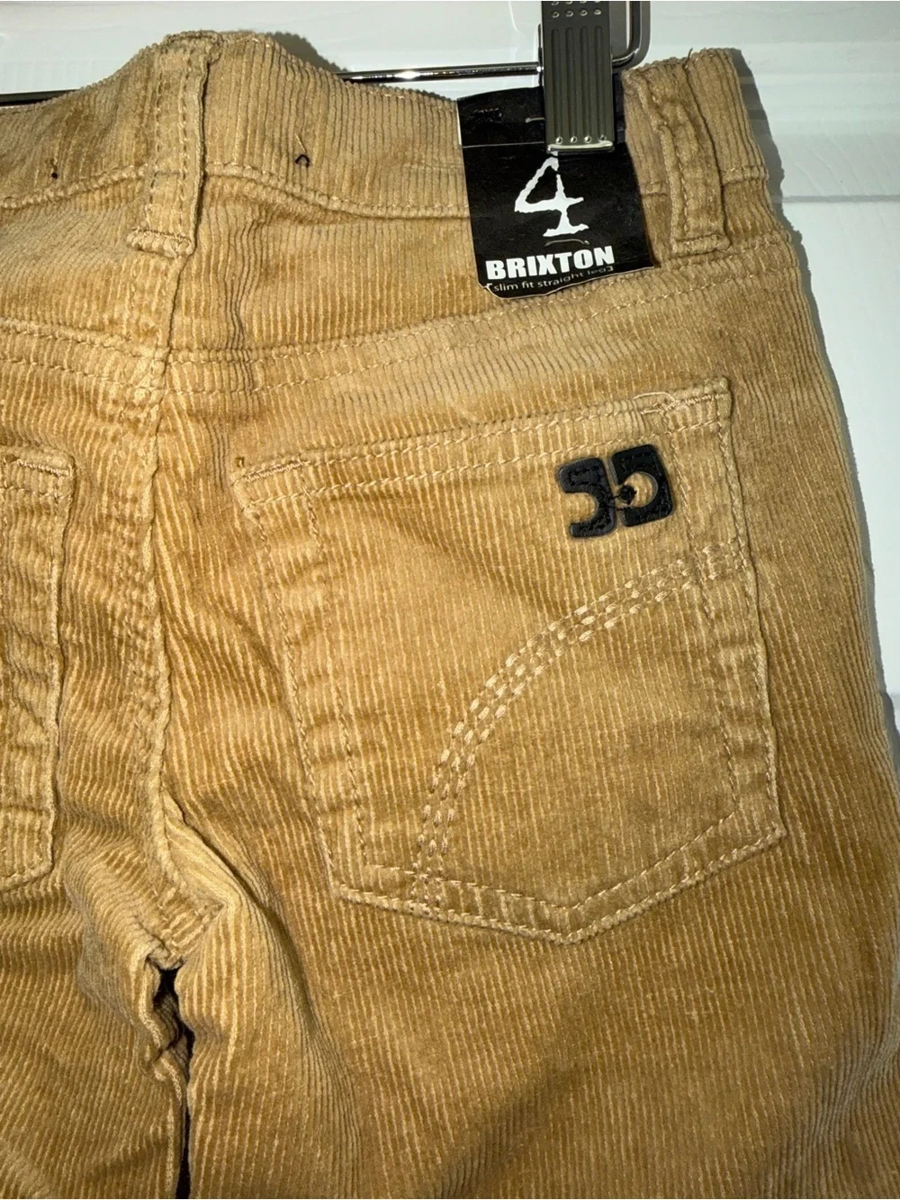 NWT Brixton Boys Corduroy Pants | CHOOSE SIZE | Khaki Tan